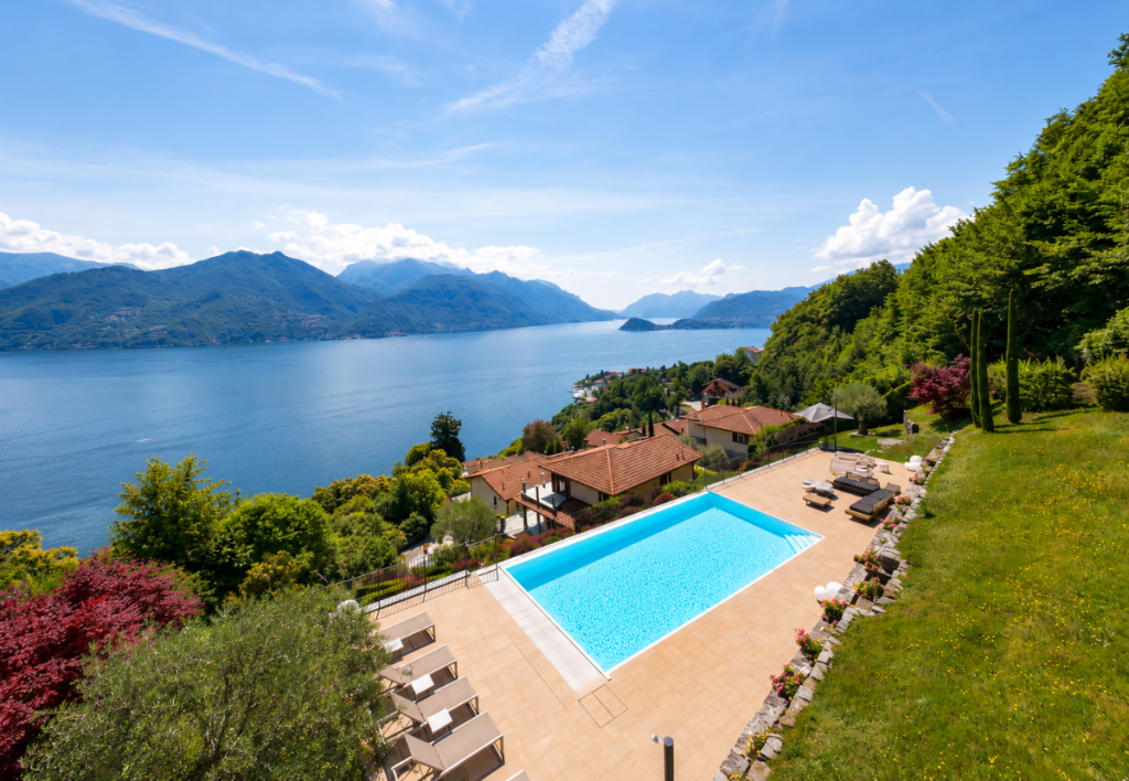Villa mit Panoramablick und Pool